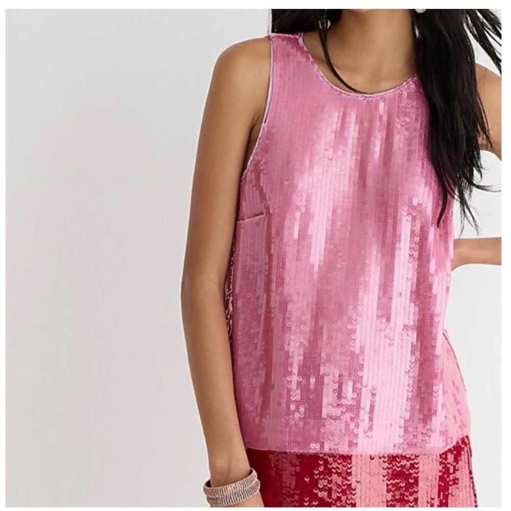 JCrew Collection Sequin shell top